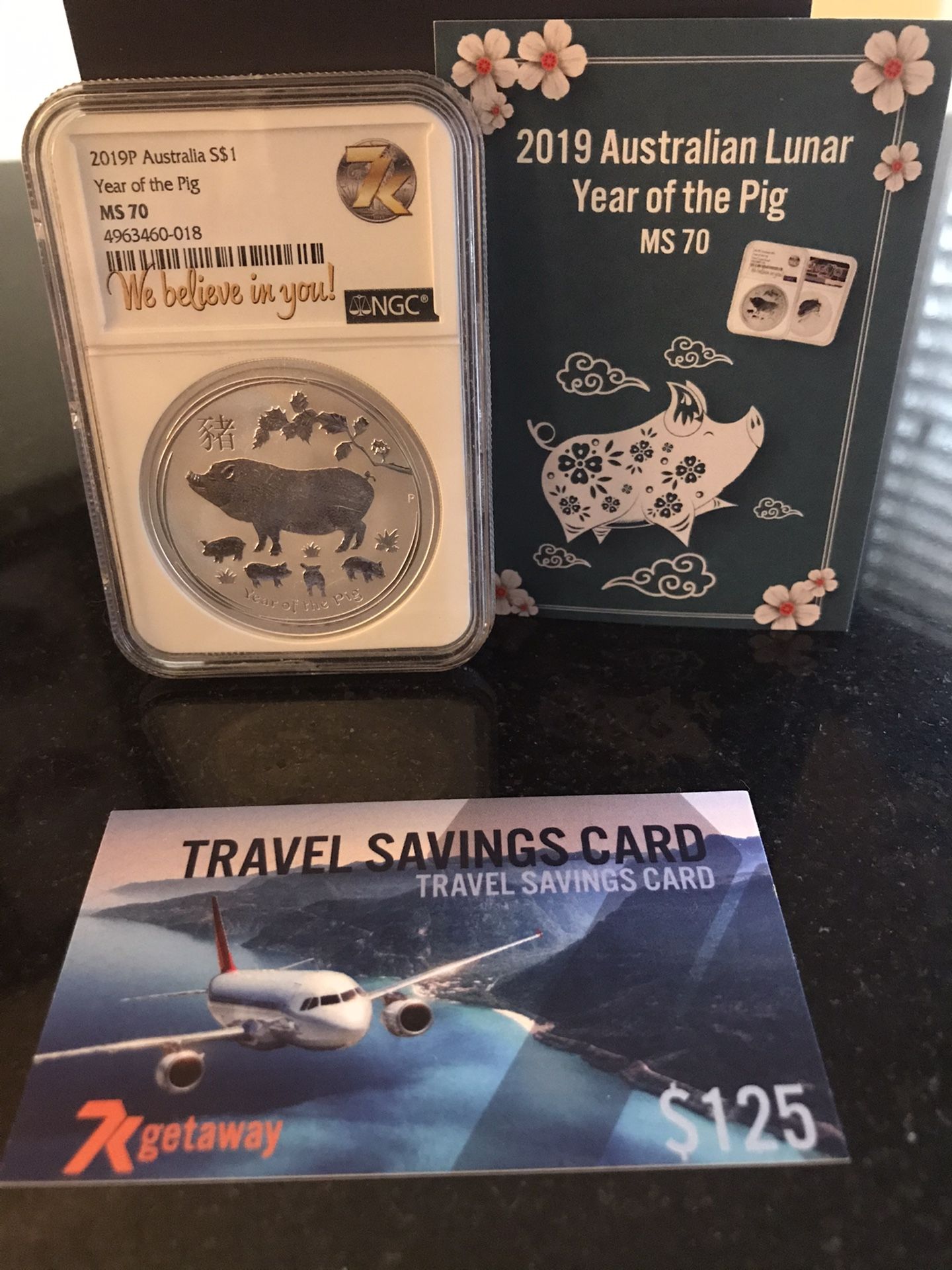2019 Year of the Pig MS 70