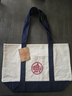 Trader Joe's large navy tote