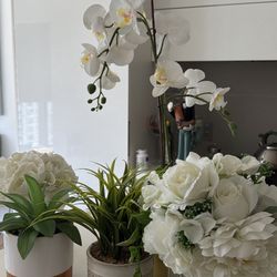 Artificial Plants And Flowers Decor Set 