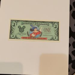 Disney One Doller Bill 1997 Ultra Rare Collectible Item