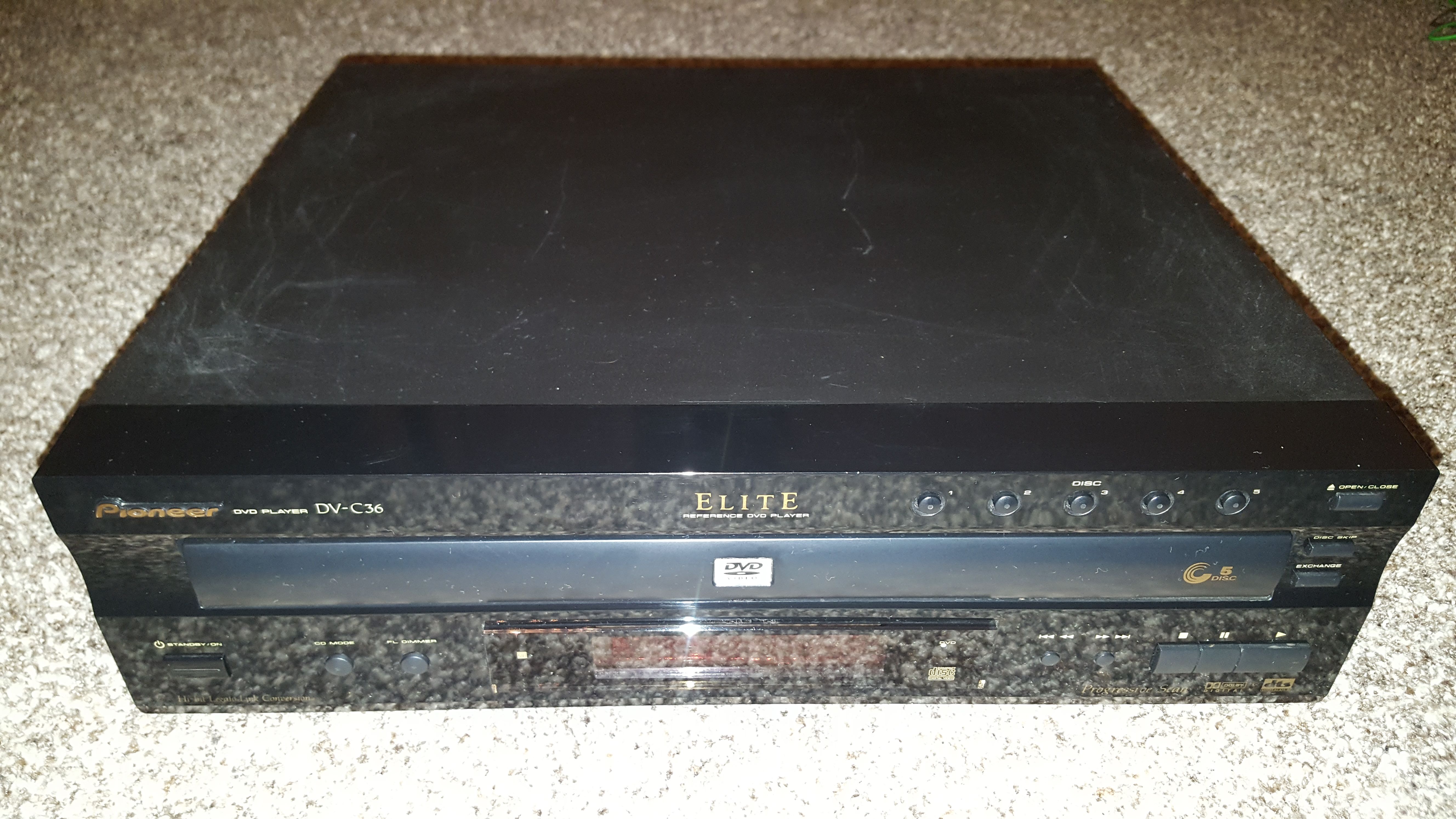 PIONEER ELITE DV-C36 5-DISC DVD CHANGER - W/REMOTE - NEW CONDITION