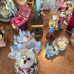 Disney Collectibles- Musical Snowglobes, Figurines Etc