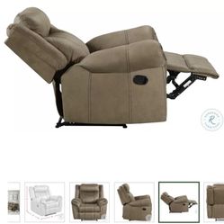 Sorento Brown Glider Recliner