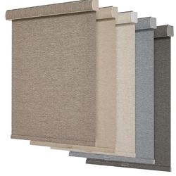 Two Persilux Blackout Roller Shades 34” x 72” Light Brown