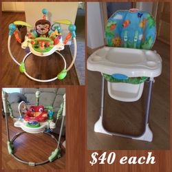 Jumperoos  /high Chairs 