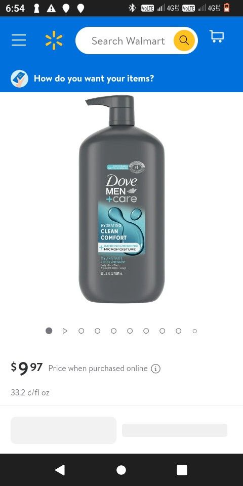 Dove Men's Body Wash