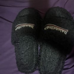 Balenciaga Fur Slides Size 9 Mens
