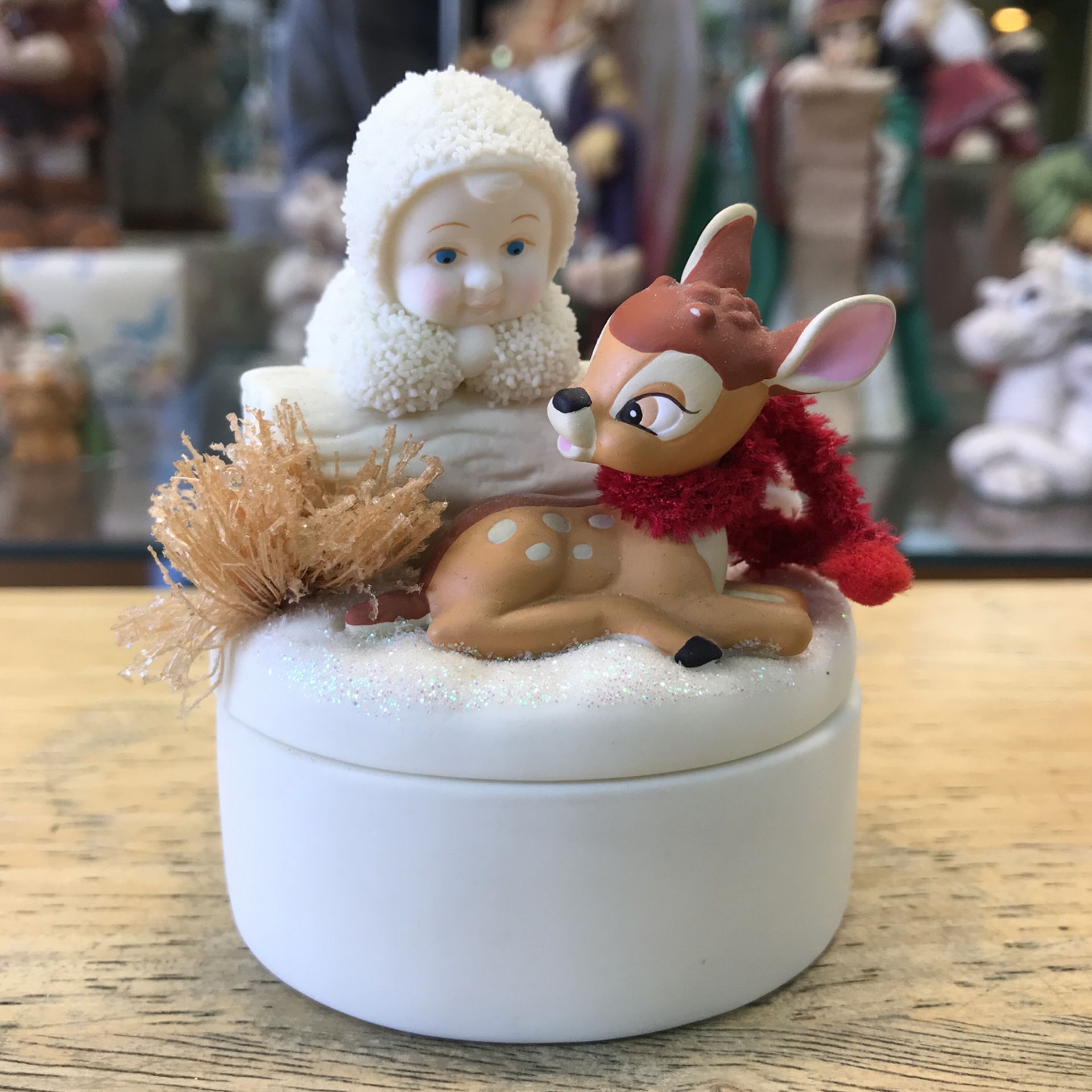 Snowbabies Winter Bambi Jewelry Box Department 56 Valentine’s Day Gift Present