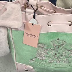 TRADING ONLY. JUICY COUTURE GREEN/PINK SCOTTIE DAYDREAMER
