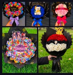 Kids graduation bouquettes
