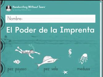 Learning Without Tears - Printing Power Student Workbook, Current Edition - Handwriting Without 7