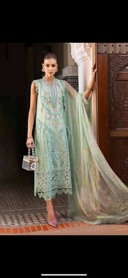 New Maria B Laxaury Lawn Pakistani Dress 
