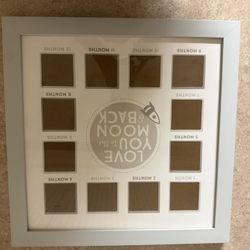 1st Year Baby Frame Love You To The Moon And Back Used Like New 