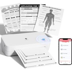 Phomemo Inkless Thermal Printer, 2.4 GHz WiFi Printer Support 8.5" x 11" US Letter/A4/A5/B5