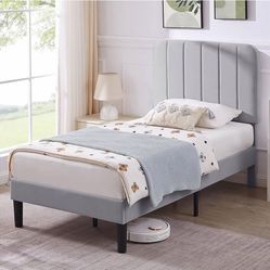 Modern Upholstered Twin Bed