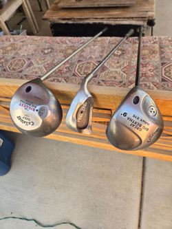 3 golf clubs