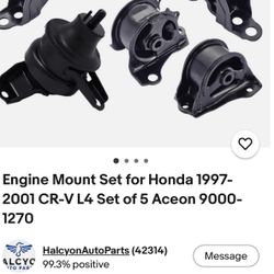 Motor Engine Mount Set for Honda 1(contact info removed) CR-V  Set of 5 Aceon 9000-1270