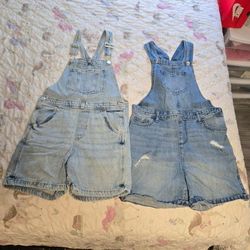 Girls Jean Overall - Shorts