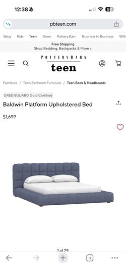 Pottery Barn platform bed - Full size