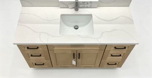 48 inch Vanity Cabinet With marble countertop