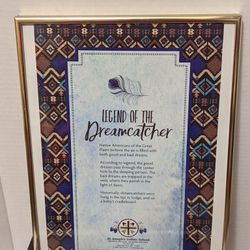 Framed dreamcatcher wall deco