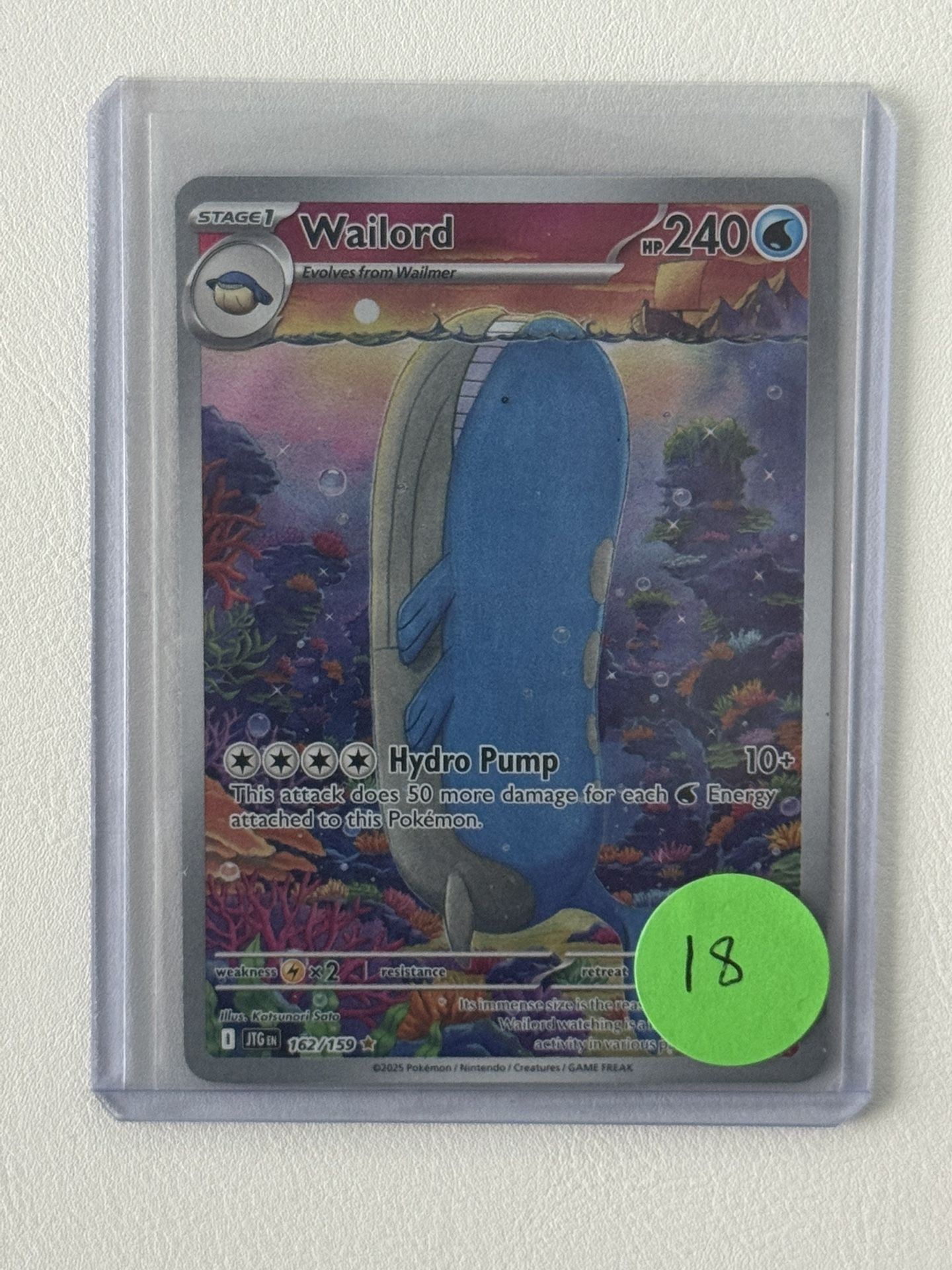 Pokemon Wailord 162/159 (Journey Together)