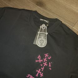 Chrome Hearts Black/pink t