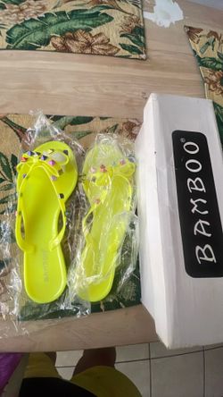 Size 8 bamboo sandals