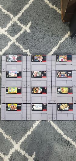 Snes Games Lot