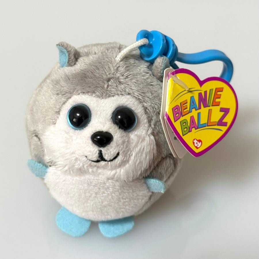 The Beanie Ballz Collection 2013 Yukon The Husky Key Clip Collectible Toy