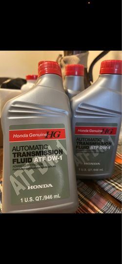 3. 3/4  U.S  QT of Honda Genuine AUTOMATIC  TRANSMISSION  FLUID ATF DW-1