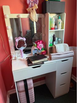 White vanity