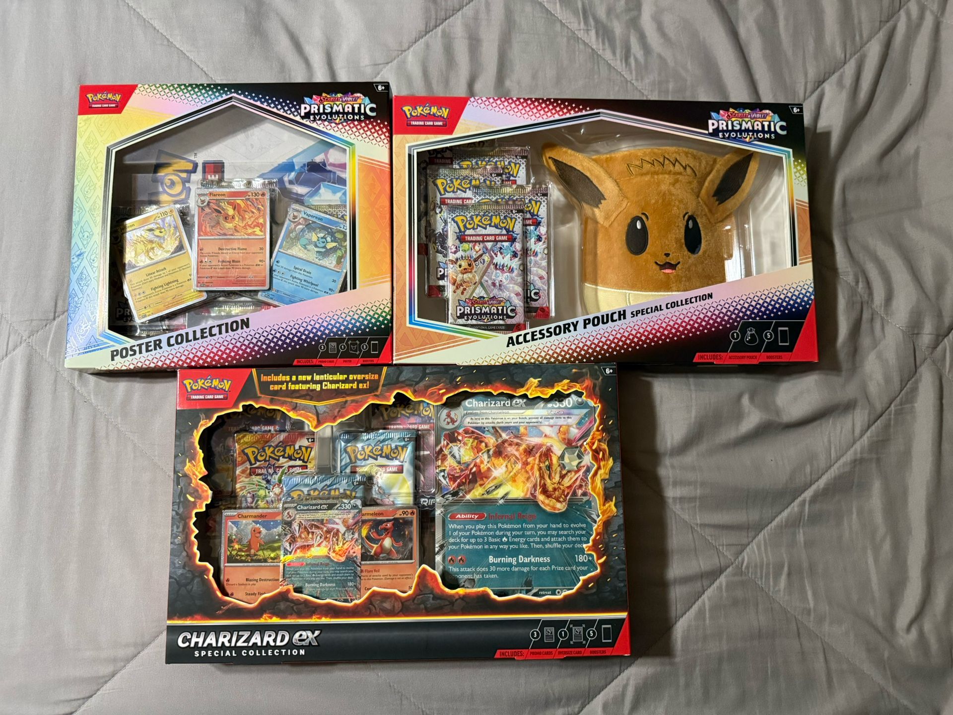 Pokemon TCG Prismatic EP Collection & Charizard ex & Prismatic accessory pouch