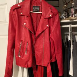 Red “Leather” Levi Jacket