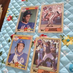 New York Mets 1987 Topps Baseball Cards Team Set 