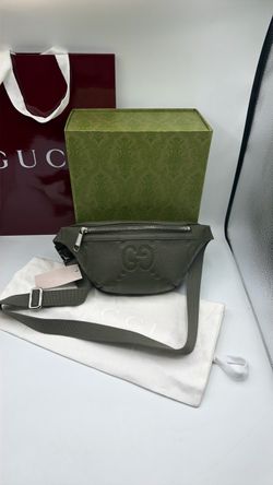 Gucci jumbo gg leather belt bag size 90