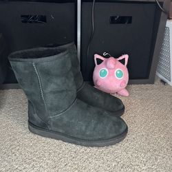 UGG Classic Short II 1016223 Black Winter Boots Women’s Size 9