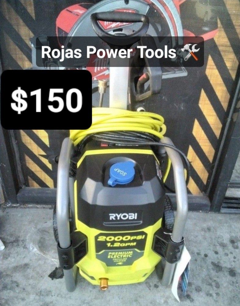 RYOBI 2000PSI 1.2GMP ELECTRIC PRESSURE WASHER