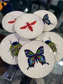 Jonathan Adler Designer Appetizer Plates -4