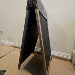New Wooden Double Sided Chalkboard Easel