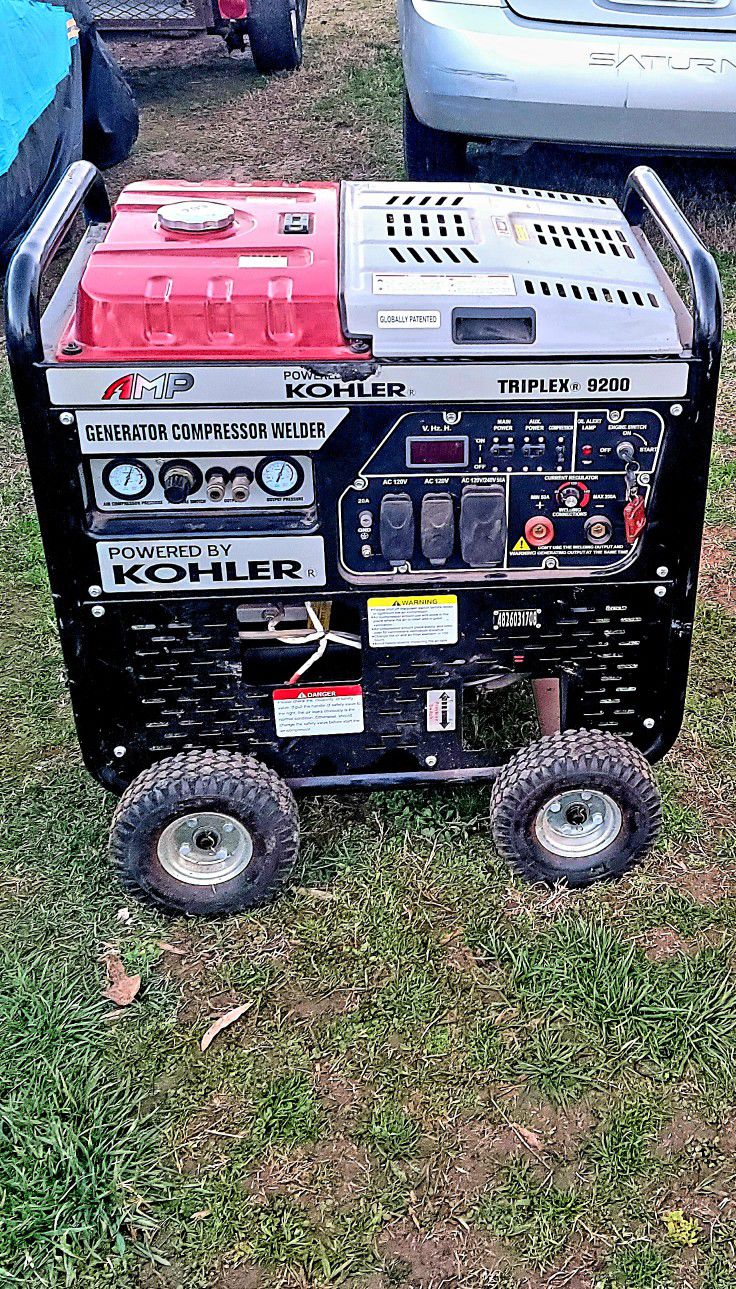Kohler triplex 9200. Generator/ compressor/ welder.