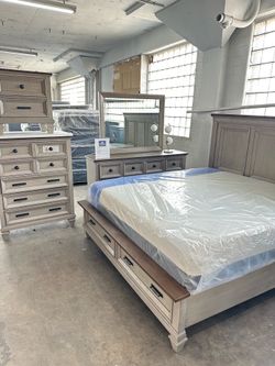4 piece bedroom set bf Mr dr ns