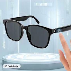 Black Smart Glasses B15.4 – Bluetooth Wireless Audio & Touch Control 🕶️🎧