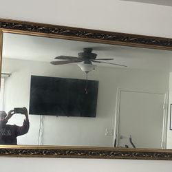 Large Antique Wall Mirror 