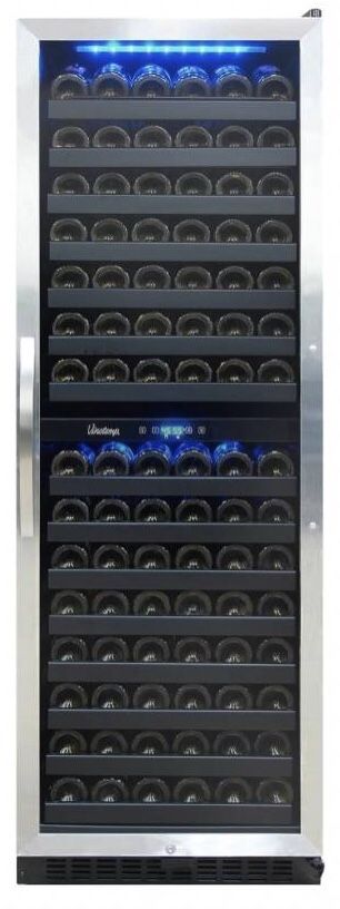 Vinotemp 155 Bottle Dual Zone Connoisseur Wine Cooler VT-155SBB