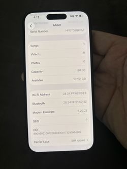 Excellent condition iPhone 15 pro (128gb)