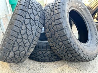 FREE DELIVERY  33" LIKE NEW BACK COUNTRY A/T TIRES 10 PLY LT285/70R17 LOAD-E