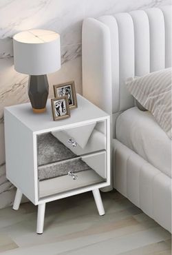 NIGHTSTAND MIRROR WHITE