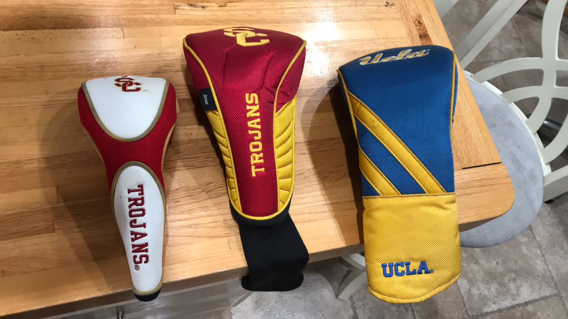 UCLA USC driver and Wood head covers $15 each