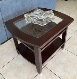 Wood End Table